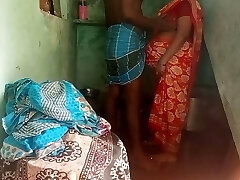 тамильская жена и муж занимаются настоящим сексом дома