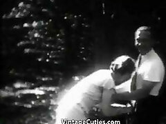 Потрясающая сучка развлекается в лесу (1930-х годов Винтаж)