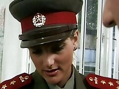 German policewoman pleasing a firm and loaded cock