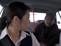 Crazy Japanese dame Nao Mizuki, Hikari Hino in Super-naughty Car, Cunnilingus JAV movie