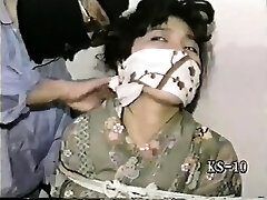 Sexy vintage BDSM handballing movie of a male slave