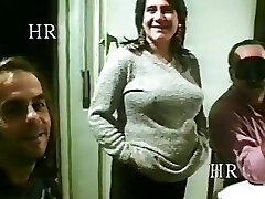 Swinger couple with pregnant and have three way sex! Italian