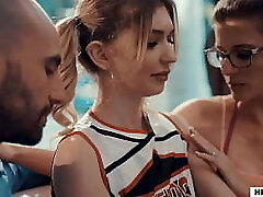Mature Coach Cory Chase Shares Teenager Cheerleader Mackenzie Moss With Husband
