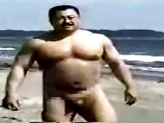 Japanese Bear Nude on the Beach