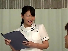 Wild dick riding by a wondrous  Japanese nurse on the medical center bed