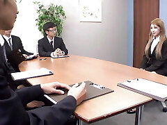 Light-haired BABE SWALLOWS Jizm AFTER A HARD FUCK BY A MONSTER COCK