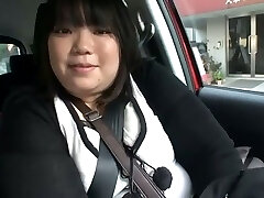 This fat Japanese slut likes to eat for sure and she loves the dick