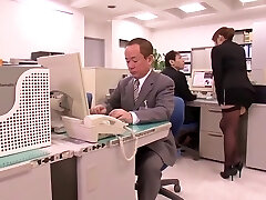 Asian Office Slut With Huge Natural Boobies Fucks Office