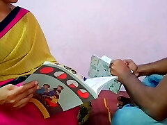 Indian Lady Teacher and Tech Schoolgirl