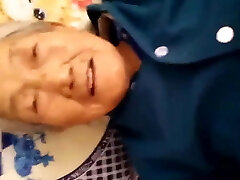 Asian 75yo Granny Creampie