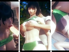 Hentai 3D - The monstrous boobs girl in sportswear