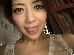 Japanese milf Hojo Maki looking hot and sexy in her lingerie