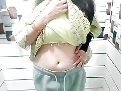 I am alone today Fast time masturbation in bathroom