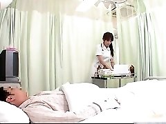Horny JPN nurse doing figure examination to this part1