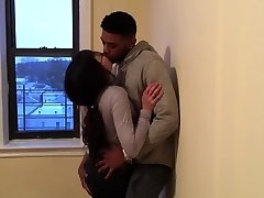 Korean student making out with her first-ever ebony guy.