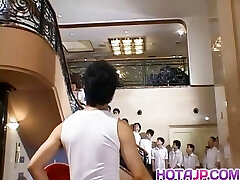 Naughty Asian teenage Azusa Ayano gangbanged in hot bukkake sex Naughty Asian teenage Azusa Ayano gangbanged in hot bukkake sex