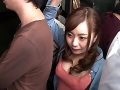 Hottest Japanese chick in Astounding JAV censored POV, College scene