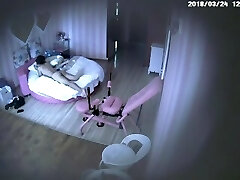 Chinese asian couple in motel