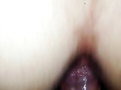 My wifey loves her first anal fuck