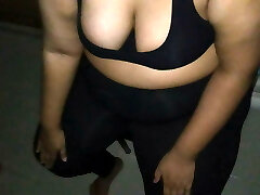 Priya madam workout - massive big breasts
