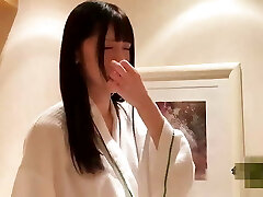A beautiful Japanese beauty with long black hair gives a oral and then takes a creampie Pov 2 uncensored