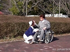 Amateur dude gets lucky and a Asian nurse pleasures his man sausage Amateur dude gets lucky and a Asian nurse pleasures his man sausage