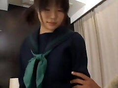 Naughty Japanese slut Hina Komatsu in Epic Interracial, Fingering JAV clip