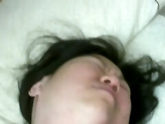 Chubby Mature Asian Learns To Masterbate Her Shaved Slit