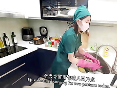 The nurse girl is inserted into her assets from behind by the medic and cums inside the ass