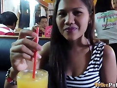 Real Asian slut with big nipples Mishelle is such a good dick sucker