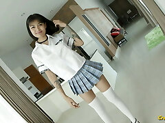 Big titty Thai schoolgirl begs me to internal ejaculation her cunt
