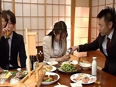 Very caring Asian assistant fucking all her co-workers