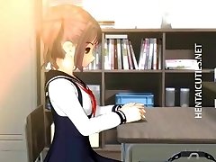 Bitchy 3D hentai schoolgirl gets slit played