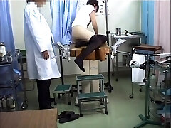 Medical examination with hidden camera on Asian chick
