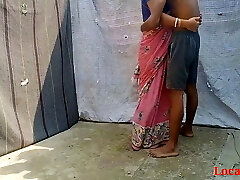 Indian porks her neighbor in standing doggystyle
