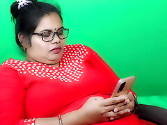 MUMBAI NAUGHTY GIRL FINGERING IN Red Dress AND GLASSES CLEAR HINDI AUDIO