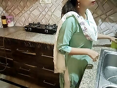 desi cool step-mom gets angry on him after proposing in kitchen pissing
