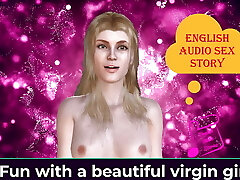 historia de sexo en audio en inglés-diversión con una hermosa niña virgen-historia de audio erótica