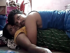 Indian House Wife Super-fucking-hot Kissing In Husband