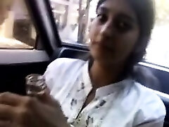 indian girl gives blowjob in the truck