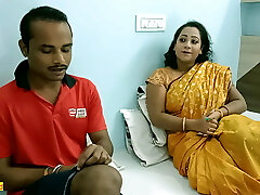 印度妻子与可怜的洗衣女孩交换！! 印地语网站热性