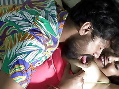 A desi dame and her boyfriend in a full enjoyment in a motel apartment. Full Hindi audio with dirty talk