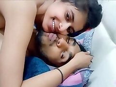 Indian Cute Girl Plowing in Hotel room by her boyfriend Lip Kissing and Licking Pussy Hindi Audio