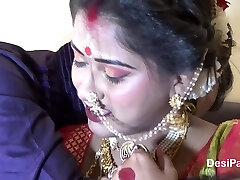 Newly Married Indian Girl Sudipa Hardcore Honeymoon Very First night fuck-a-thon and creampie - Hindi Audio