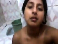 Busty Indian Teen Rubbing Her Poon