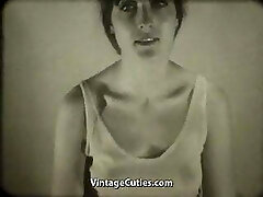 Babe Films Herself Draining (1960s Vintage)