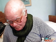 Beautiful caregiver Sarah Star fucked by cunning elderly grandpa Mireck