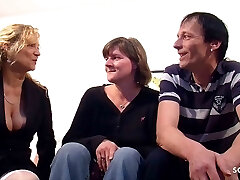 German Mature Teaches Real Old Married Duo How To Tear Up In 3some