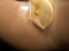 Latex rubber doll in smash-rubber dress. Latex rubber doll in smash-rubber dress.