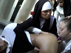 Fetish nun gets gagged